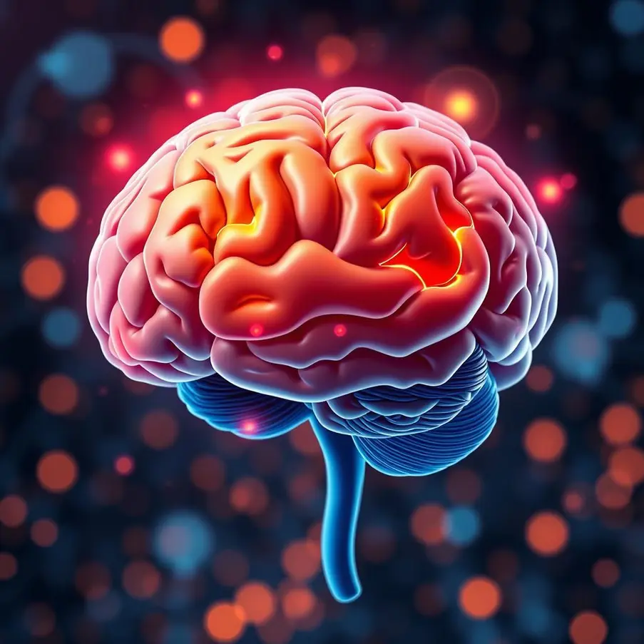 Illustration of brain regions activated by exercises enhancing memory.