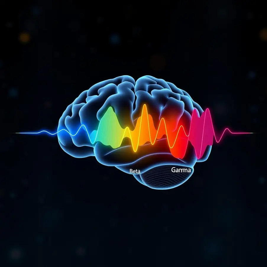 Detailed overview of the five major brain waves frequency types.