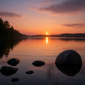 Tranquil landscape depicting stress relief through relaxation techniques.