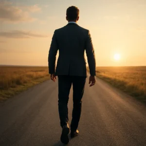 Entrepreneurial journey towards success with a focus on mindset development.